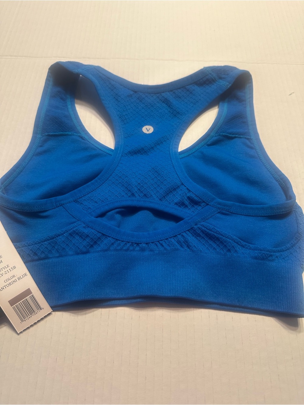Velocity Seamless Racerback Sports Bra - Royal Blue - Picture 5 of 6